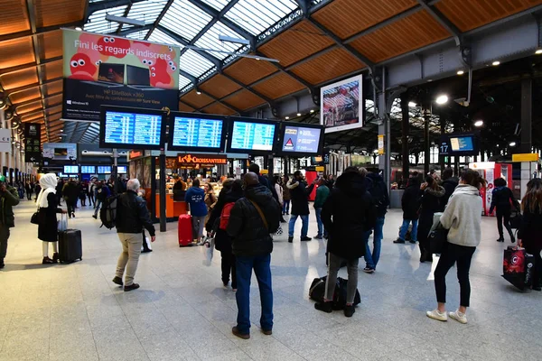 Parijs Frankrijk November 2018 Parijs Saint Lazare Station — Stockfoto