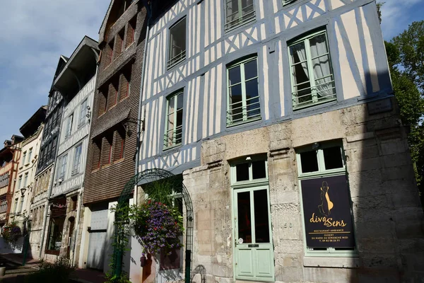 Rouen Fransa Eylül 2018 Tarihi Kentin Konut — Stok fotoğraf