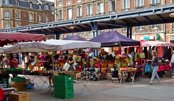 Rouen Francia Septiembre 2018 Mercado Plaza Saint Marc — Foto de Stock