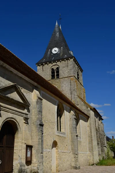 法国奥默维尔 2018年7月27日 圣马丁教堂 — 图库照片