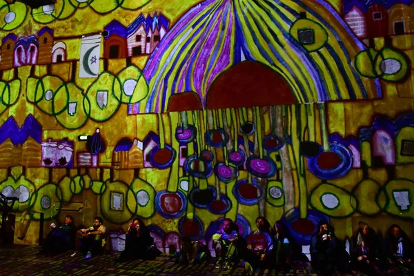 Paris France Novembre 2018 Atelier Des Lumières Lieu Art Numérique — Photo