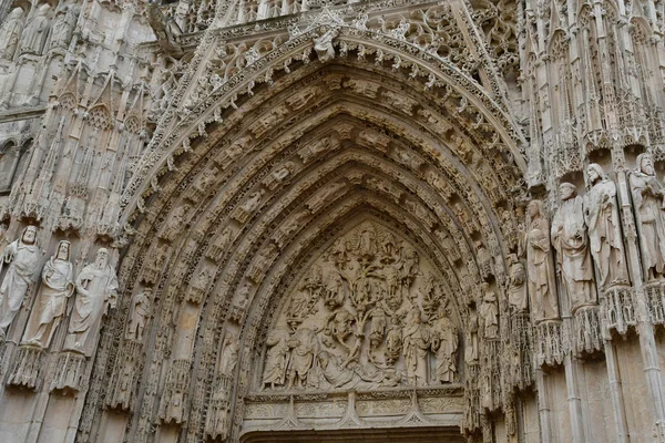 Rouen Frankrike September 2018 Katedralen Notre Dame — Stockfoto