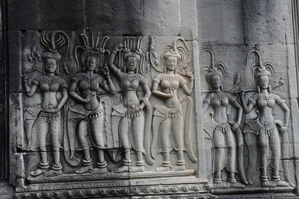 Σιέμ Ριπ Βασίλειο Της Καμπότζης Αύγουστος 2018 Ναός Angkor Wat — Φωτογραφία Αρχείου