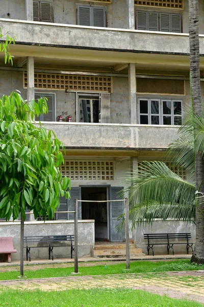 Phnom Penh Królestwo Kambodży Sierpień 2018 Więzienie Bezpieczeństwa Muzeum Ludobójstwa — Zdjęcie stockowe