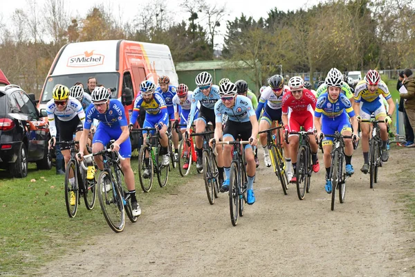 Verneuil Sur Seine Francia Dicembre 2018 Ciclocroce Coppa Dell Ile — Foto Stock