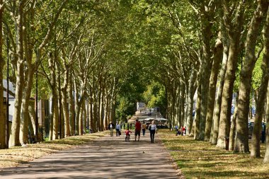 Versailles, France - september 2 2018 : the Saint Louis district near the castle clipart