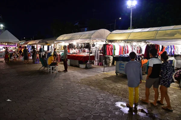 Phnom Penh Reino Camboja Agosto 2018 Pitoresco Mercado Noturno — Fotografia de Stock
