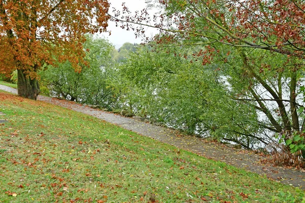 Les Mureaux Francja Października 2018 Seine Riverside — Zdjęcie stockowe