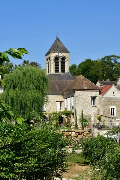 Oinville Sur Montcient Francia Julio 2018 Pintoresco Pueblo — Foto de Stock