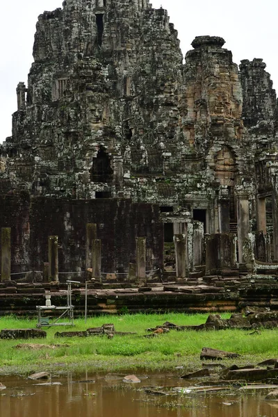 Siem Reap Reino Camboya Agosto 2018 Templo Angkor Bayon — Foto de Stock