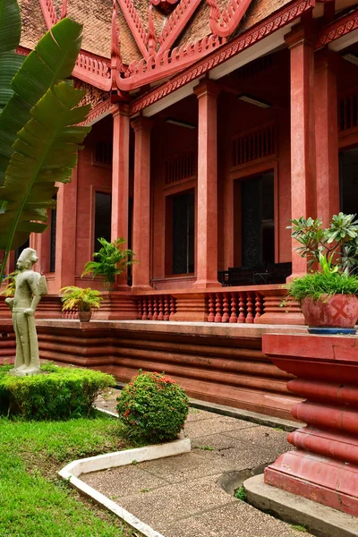 Phnom Penh Reino Camboya Agosto 2018 Museo Nacional Camboya Colección —  Fotos de Stock