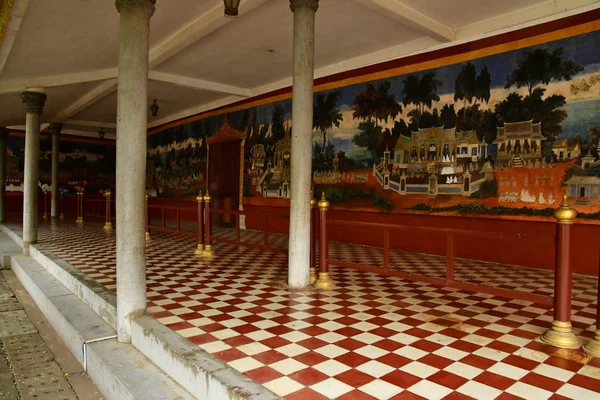 Phnom Penh Reino Camboya Agosto 2018 Fresco Palacio Real — Foto de Stock