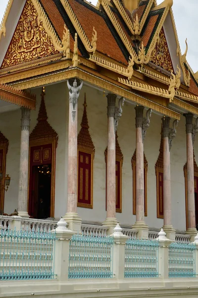 Phnom Penh Reino Camboya Agosto 2018 Palacio Real — Foto de Stock