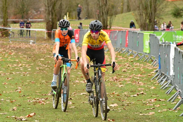 Verneuil Sur Seine Frankrijk December 2018 Cyclo Cross Beker Van — Stockfoto