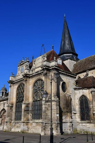 Magny Vexin Francia Abril 2017 Iglesia Renacentista Notre Dame —  Fotos de Stock