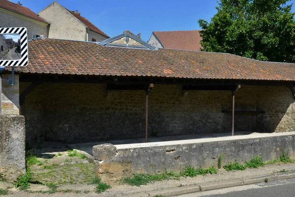 Sagy Frankreich Juli 2018 Ein Waschhaus Dorfzentrum — Stockfoto