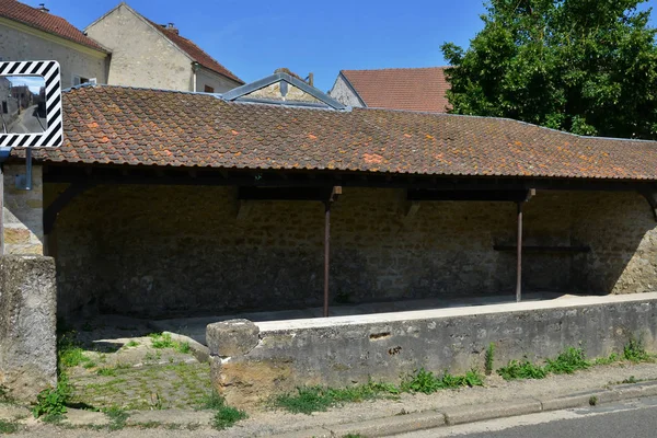 Sagy France Juillet 2018 Lavoir Centre Village — Photo