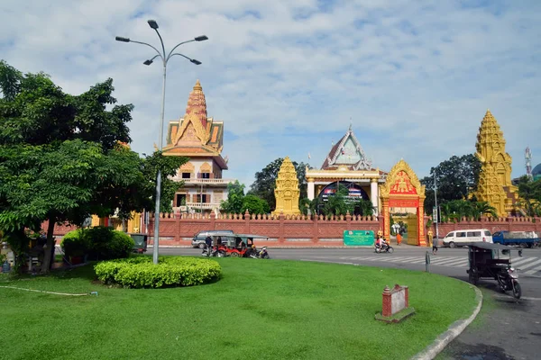 Phnom Penh Kamboçya Ağustos 2018 Kraliyet Sarayı — Stok fotoğraf