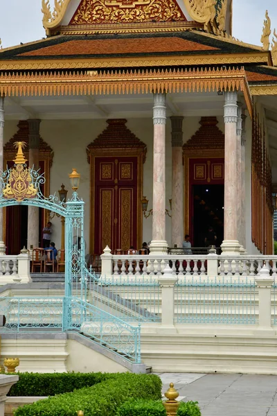 Phnom Penh Reino Camboja Agosto 2018 Palácio Real — Fotografia de Stock