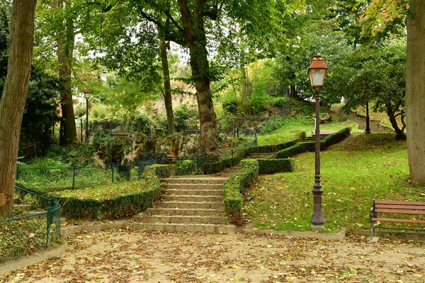 Villennes Sur Seine Frankrike Oktober 2017 Fauvel Parken Framför Stadshuset — Stockfoto