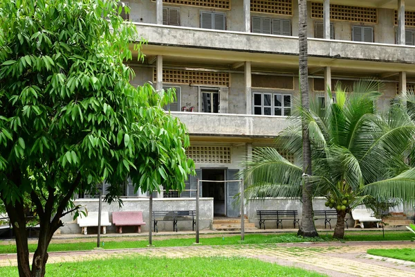 Phnom Penh Królestwo Kambodży Sierpień 2018 Więzienie Bezpieczeństwa Muzeum Ludobójstwa — Zdjęcie stockowe