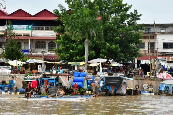 Kampong Chhnang Reino Camboya Agosto 2018 Pintoresco Pueblo — Foto de Stock