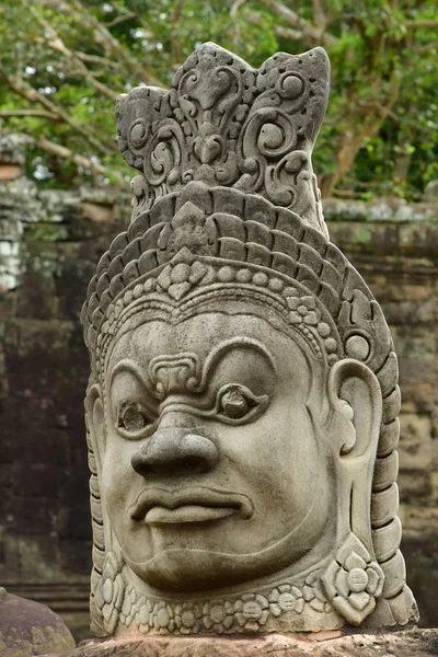Siem Reap Kambodja Augusti 2018 Angkor Thom Templet — Stockfoto