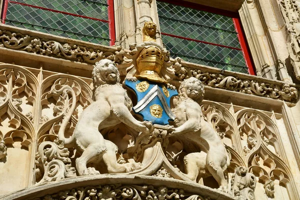 Rouen Francia Septiembre 2018 Hotel Bourgtheroulde Hotel Lujo Una Antigua — Foto de Stock