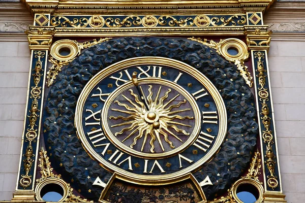 Rouen Francia Septiembre 2018 Gros Horloge Monumento Renacentista Símbolo Ciudad — Foto de Stock