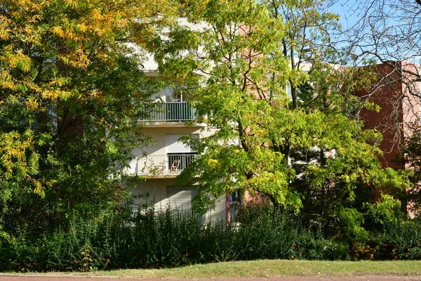 Verneuil Sur Seine França Outubro 2018 Pitoresco Centro Cidade — Fotografia de Stock