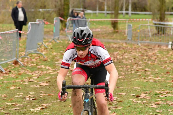 Verneuil Sur Seine Francja Grudnia 2018 Cyclo Cross Filiżankę Obiekcie — Zdjęcie stockowe