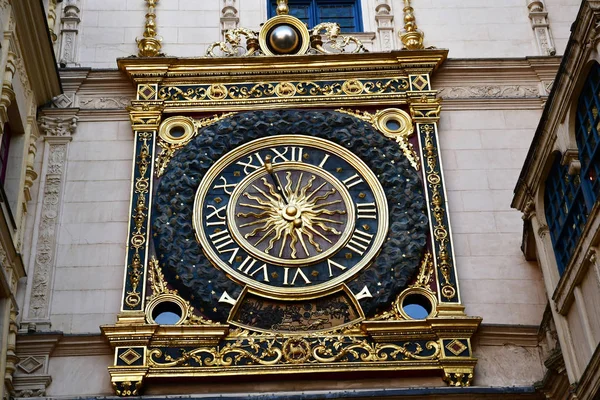 Rouen Francia Settembre 2018 Gros Horloge Monumento Rinascimentale Simbolo Della — Foto Stock