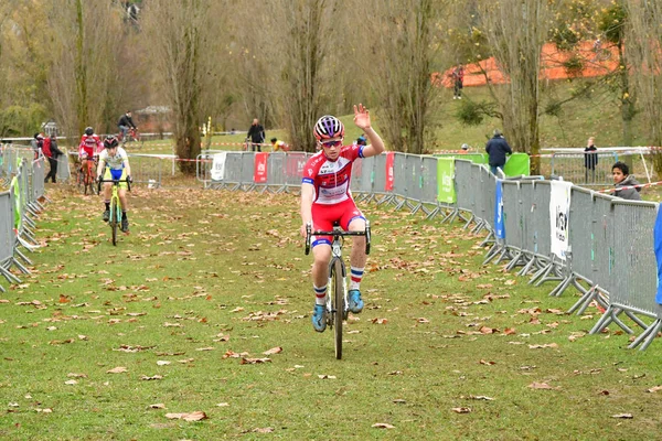 Verneuil Sur Seine França Dezembro 2018 Ciclo Cross Xícara Ile — Fotografia de Stock