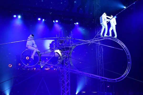 Les Mureaux France Oktober 2018 Akrobat Beim Zirkusfestival — Stockfoto