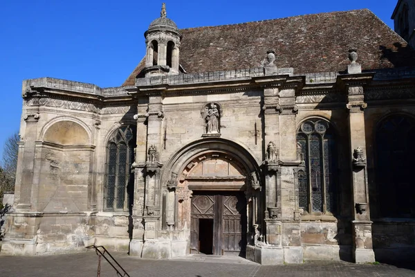 Magny Vexin Frankrijk April 2017 Renaissance Kerk Notre Dame — Stockfoto