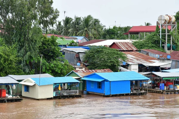 Reino Camboya Agosto 2018 Crucero Por Río Mekong Cerca Phnom — Foto de Stock