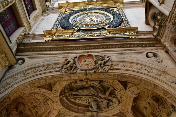 Rouen Frankrike September 2018 Gros Horloge Renässans Monument Som Symbolen — Stockfoto