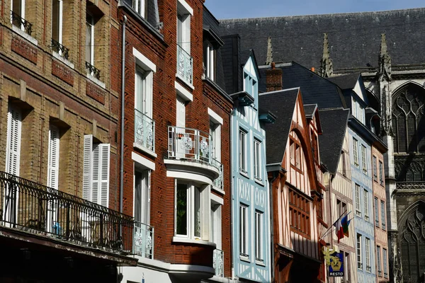 Rouen Francie Září 2018 Dům Centru Historického Města — Stock fotografie