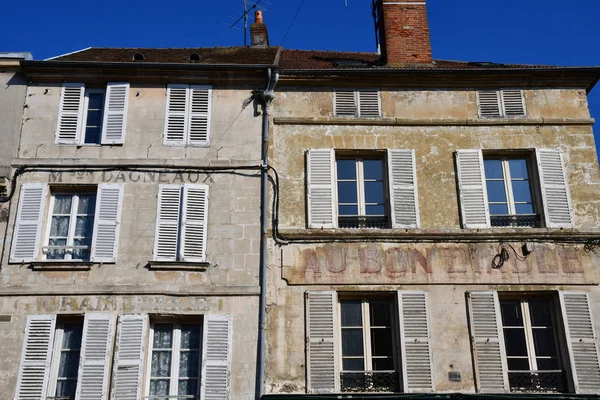 Magny Vexin Francia Abril 2017 Pintoresco Centro Histórico Ciudad —  Fotos de Stock