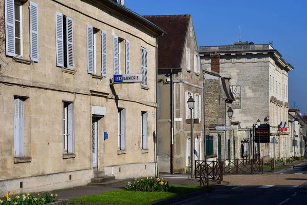 Magny Vexin Francia Abril 2017 Pintoresco Centro Histórico Ciudad — Foto de Stock