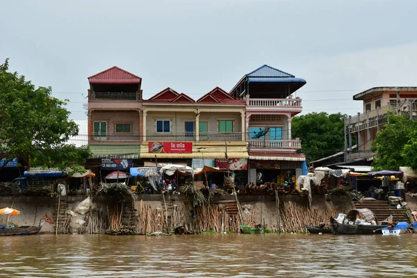 Kampong Chhnang Royaume Cambodge Août 2018 Village Pittoresque — Photo