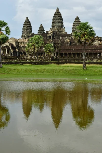 Siem Reap Regatul Cambodgiei August 2018 Templul Angkor Wat — Fotografie, imagine de stoc