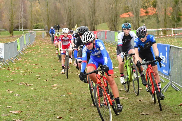 Verneuil Sur Seine Frankrijk December 2018 Cyclo Cross Beker Van — Stockfoto