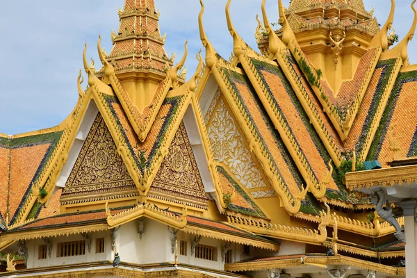 Phnom Penh Kambodžské Království Srpen 2018 Trůnní Sál Královského Paláce — Stock fotografie