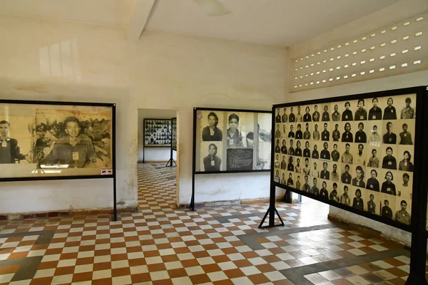 Пномпень Королевство Камбоджа Августа 2018 Года Тюрьма Безопасности Музей Геноцида — стоковое фото