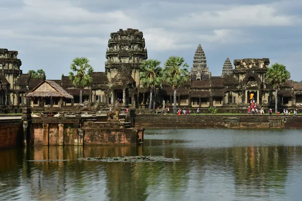 Siem Reap Regatul Cambodgiei August 2018 Templul Angkor Wat — Fotografie, imagine de stoc