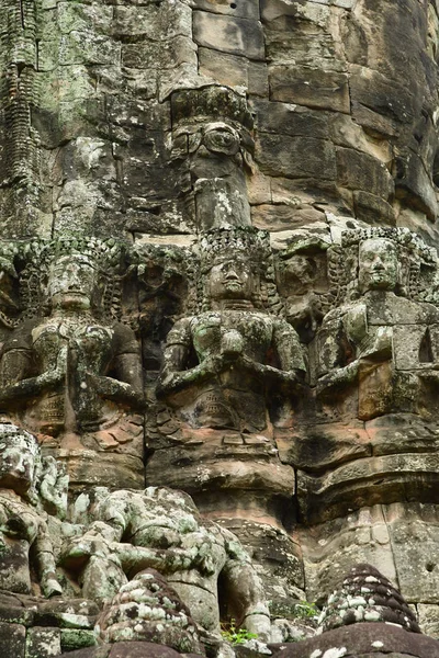 Siem Reap Kambodja Augusti 2018 Angkor Thom Templet — Stockfoto