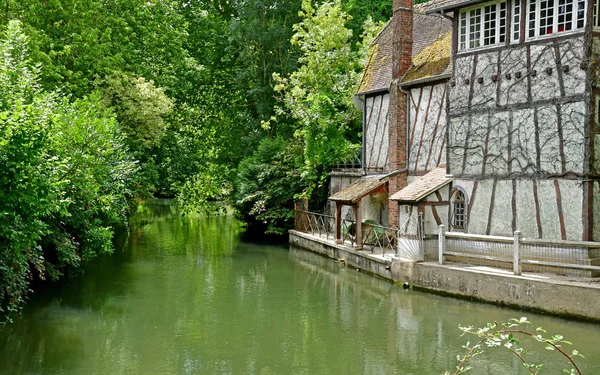 Autheuil Authouillet França Agosto 2018 Rio Eure — Fotografia de Stock