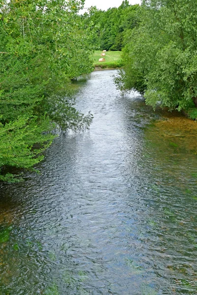 Autheuil Authouillet Francia Agosto 2018 Río Eure — Foto de Stock