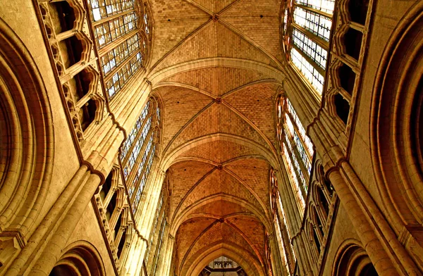 Evreux Fransa Ocak 2017 Gotik Notre Dame Katedrali — Stok fotoğraf